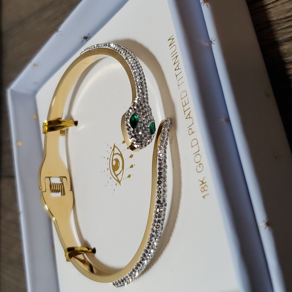 Eye Candy LA Snake Cuff Bracelet